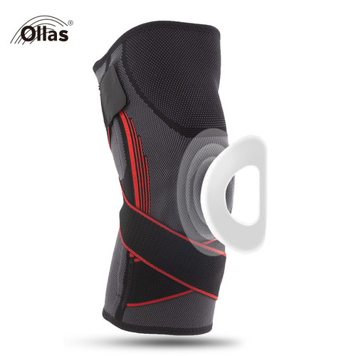 Factory direct supply of knee silicone spring support sports knee straps pressurized and thickened protection cross-border wholesale