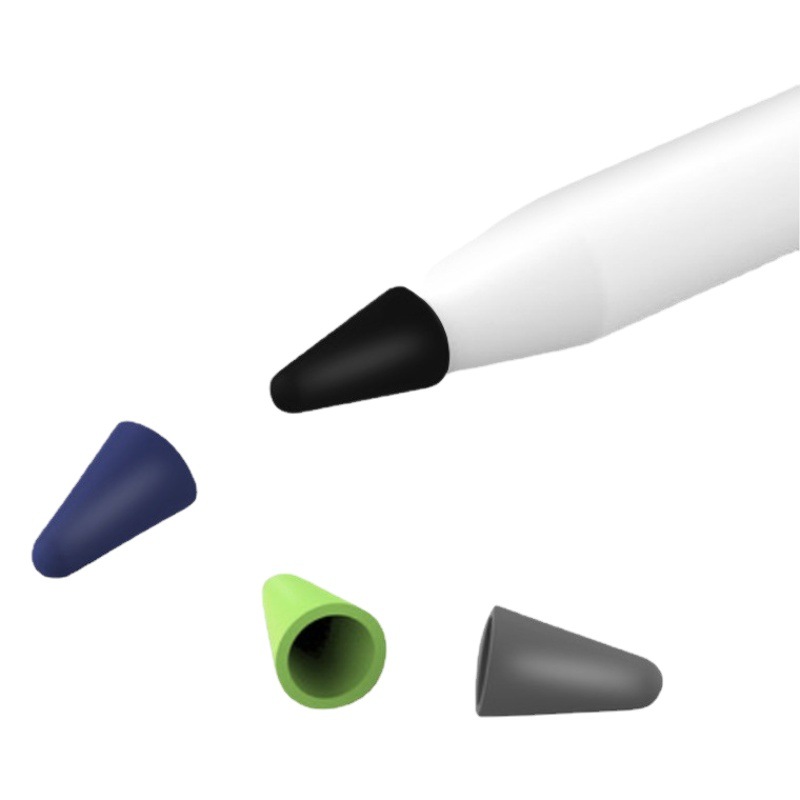 Aplicable a Apple lápiz pluma punta cubierta protectora de la pluma de silicona antideslizante resistente a los arañazos pantalla táctil cubierta de la punta de la pluma