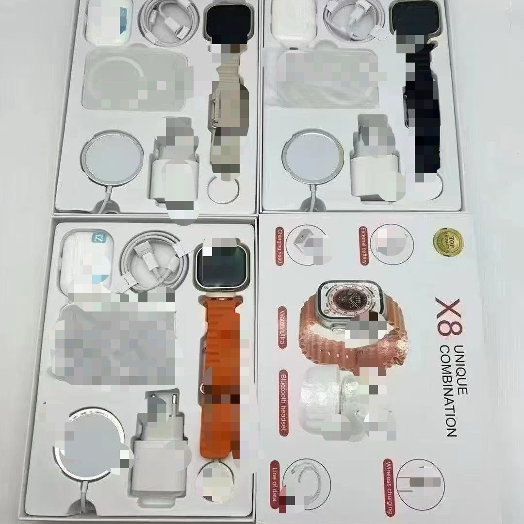X8 Smart Watch Six-Piece Set 5Th Generation Bluetooth Headset Combination Set Call Watch Cross-Border Export Watch Factory