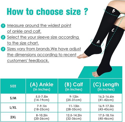 Amazon cross-border new product open toe pressure calf socks mid-tube beautiful legs elastic compression socks manufacturer wholesale