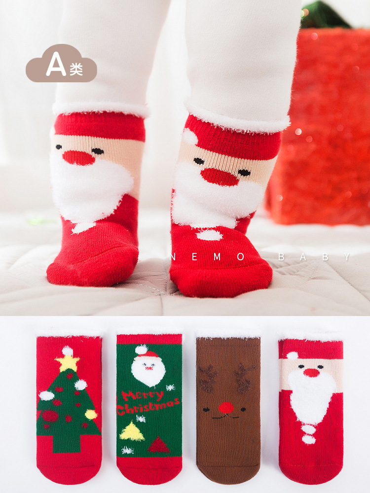 Calcetines para bebés calcetines de Navidad para niños calcetines para niños calcetines