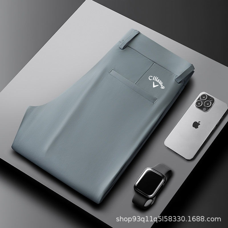 New Men's Golf Pants, Thin, Breathable, Quick-Dry, Sweat-Wicking, Wrinkle-Resistant, Non-Iron Golf Trousers