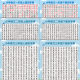 Grade One, Two and Three Chinese Literacy Table Wall Chart Children Primary School Students' Knowledge Points