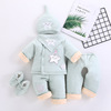 newborn baby thickening cotton-padded clothes Autumn and winter Newborn men and women baby pure cotton suit keep warm Cotton cotton-padded jacket go out