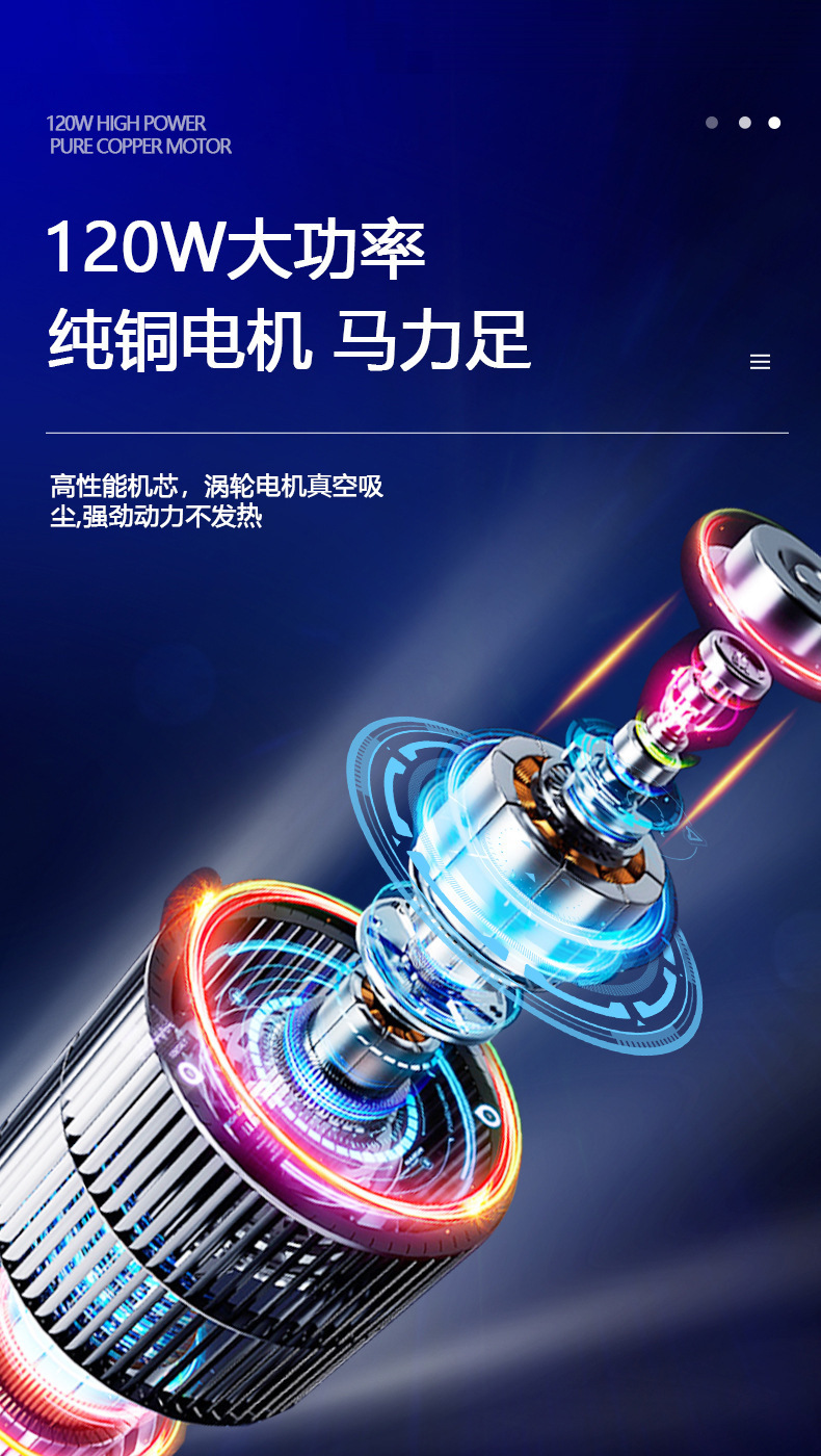 Car Vacuum Cleaner Wireless Air Pump Integrated Multi-Function Car Four-In-One High-Power Convenient Car Air Pump