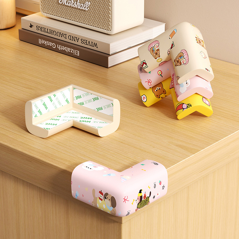 Printed Table Corner Anti-Collision Edge Protection Corner Right-Angle Window Bed Corner Children's Cute Thickened Corner Protector