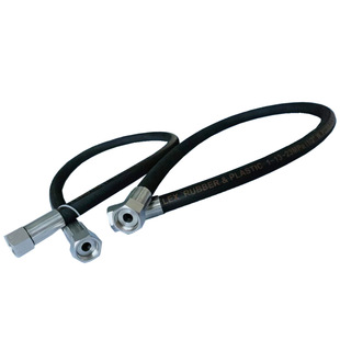 Customized high pressure oil pipe hydraulic hose one layer of outline silk braided rubber tube black cloth tube rubber hose