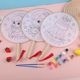 Children's DIY Hand-Painted Painting Fan Night Market Street Stall Square Stall Fan Primary School Students Summer Gifts