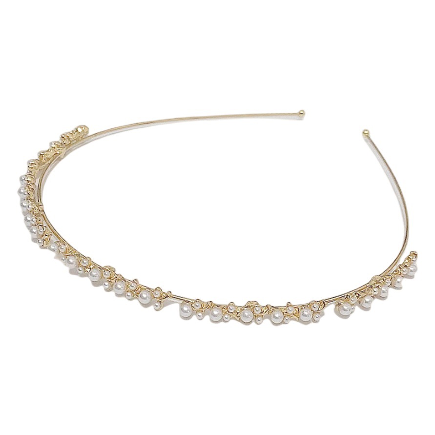 Diadema Cruzada con Pedrería de Aleación para Fiestas