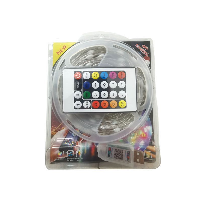 5V color mágico línea de cuero luz LED impermeable doble control caballo agua corriente Cadena de luz USB control remoto atmósfera luz traje fábrica al por mayor