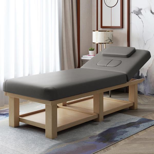 Fábrica directa cama de belleza de madera sólida sala de belleza multifuncional con agujeros de moxibustión cama de fisioterapia cama de masaje de belleza cama de masaje image 10