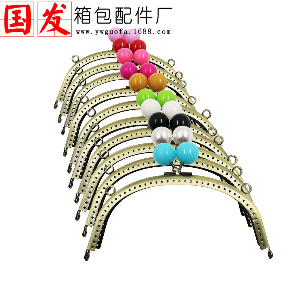 16,5cm arco de cara lisa cabeza de caramelo oro al por mayor 20MM cabeza de perlas de color de caramelo bronce 24 colores opcionales