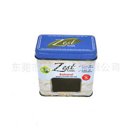 马口铁饼干罐 金属开窗食品铁罐 厂家定制方形翻盖糖果铁罐