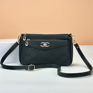 Mother Bag 2024 New Trendy Small Bag Women's Bag Simple All-match Middle-aged Shoulder Bag for Mother-in-Law Lightweight Crossbody Bag
