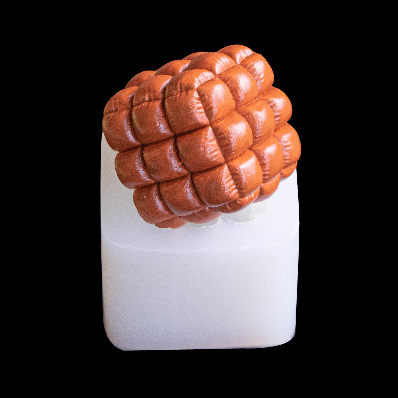 3D sofá banco de cuero fondant silicona molde epoxi hornear pastel decoración vela aromaterapia