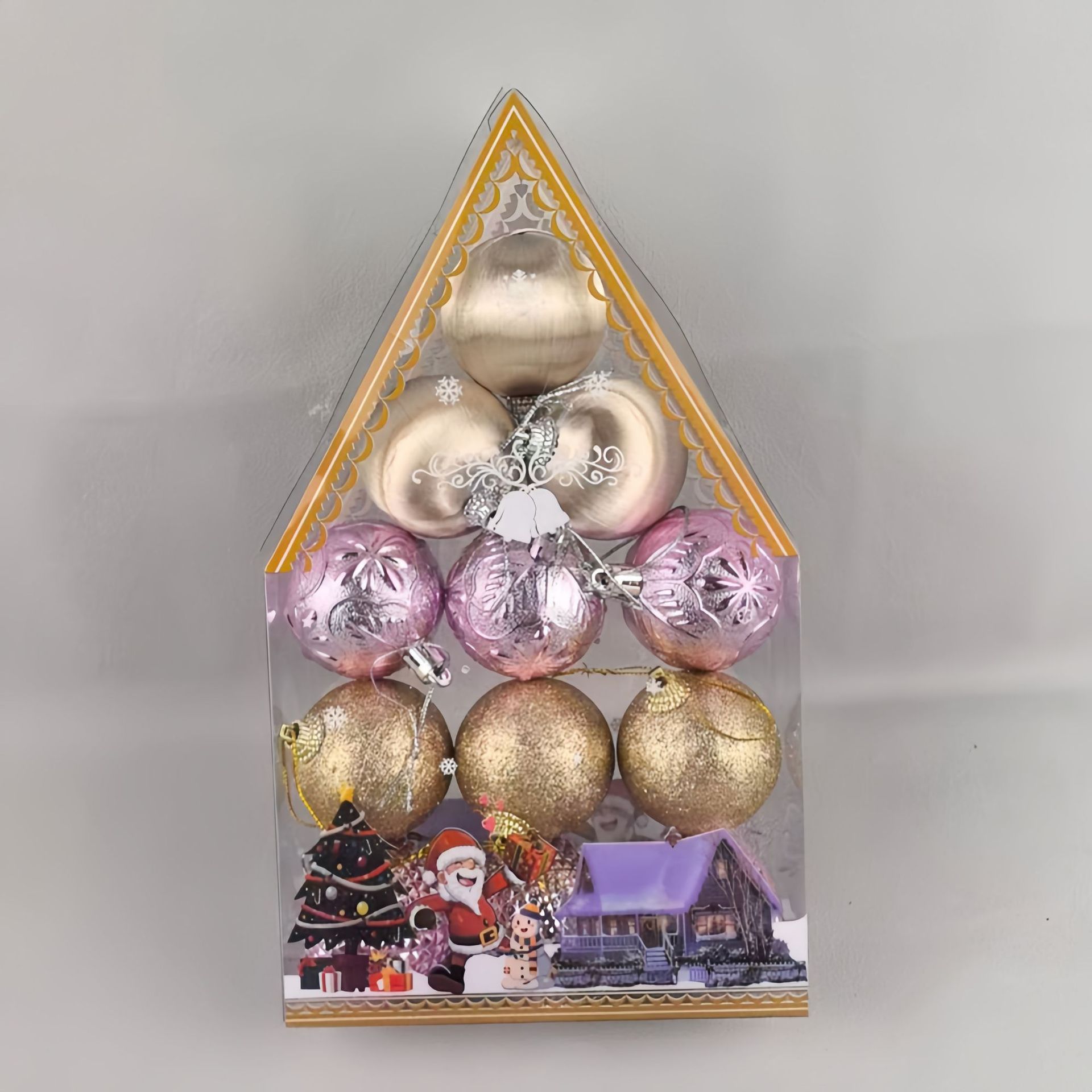 Nuevos adornos de Navidad transfronterizos colgantes de Navidad Bolas de Navidad Set Bolas de Navidad Colgantes de árbol de Navidad Caja de regalo Bolas de Navidad G image 13