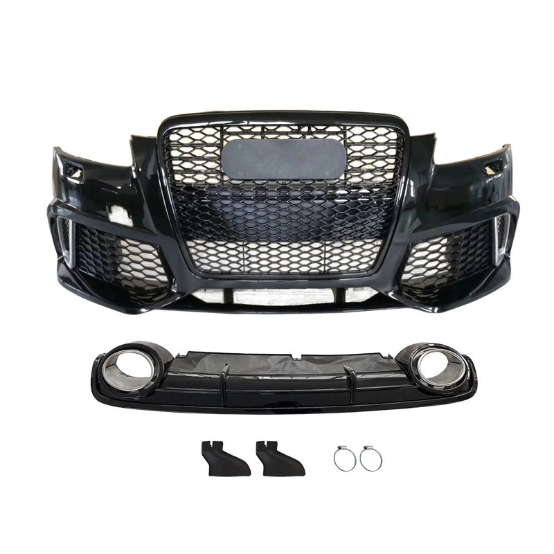 05-12 A7 modification RS6 large surround surround upgrade S6 front and rear bumper side skirt tail lip lip lip lip tails are suitable for Audi A6