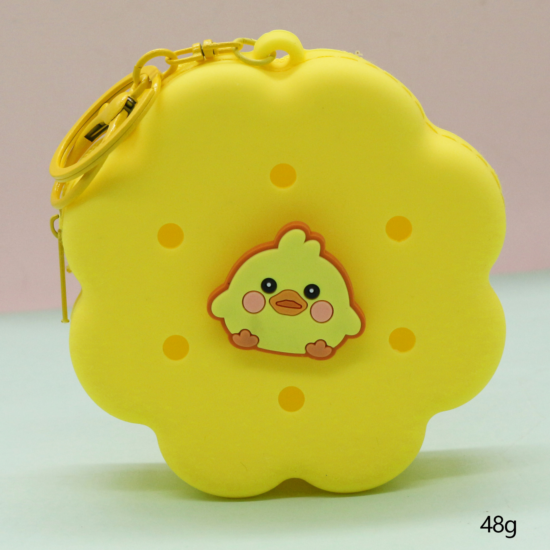 Inventario de dibujos animados de silicona agujero bolsa mini bolso diy bolsa de almacenamiento bolso auriculares llavero colgante regalo