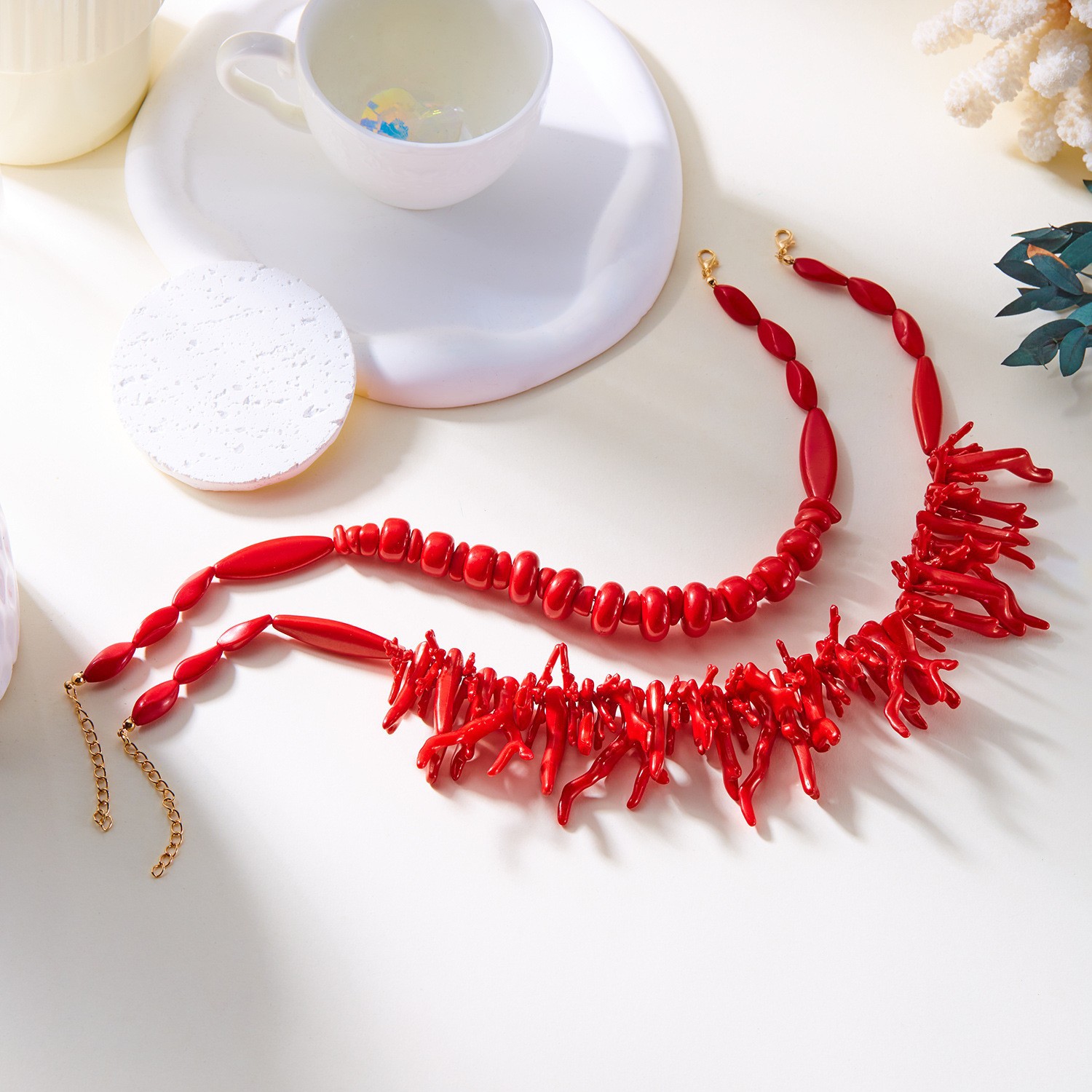 11g Weight Jewelry Set Classification 1 Set Quantity Holiday, Daily, Street Occasion Alloy, Resin Material Coral Pattern Unisex Gender Stoving Varnish Design Lady Style Lady Coral Alloy Resin Stoving Varnish Unisex Jewelry Set 10