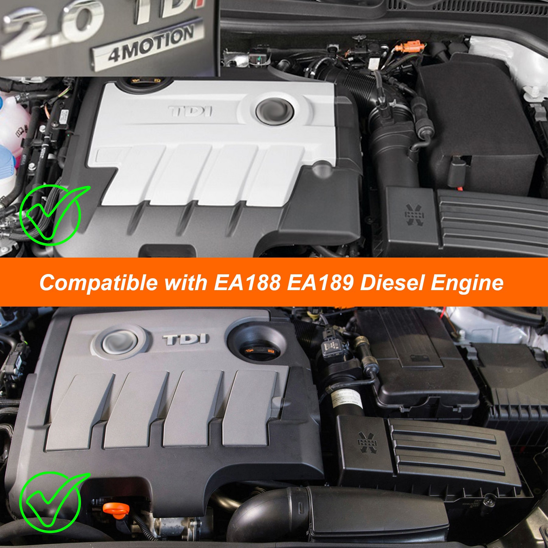 Car high flow intake pipe kit is suitable for Volkswagen Audi Skoda TDI GTD diesel engine