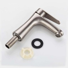 不鏽鋼單冷麵盆龍頭雙孔三孔立柱盆浴室櫃洗手盆小蠻腰單冷水龍頭