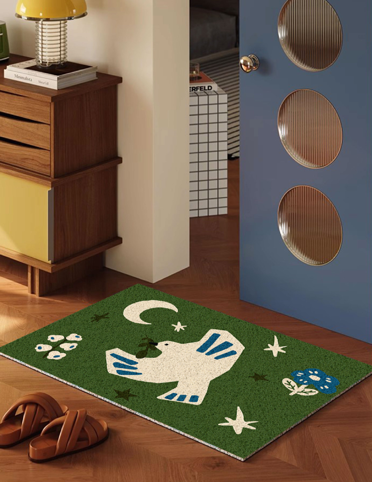 Dropshipping Service: Little Pony Entrance Door Mat, Made of Silk Loop Material, Non-Slip and Dirt-Resistant, Suitable for Bathroom Sink, Can Be Cut to Size