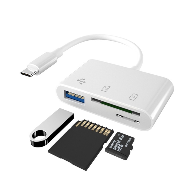 携帯電話リーダーSD三合一変換器多機能アダプタ汎用typeタブレット接続usb|undefined
