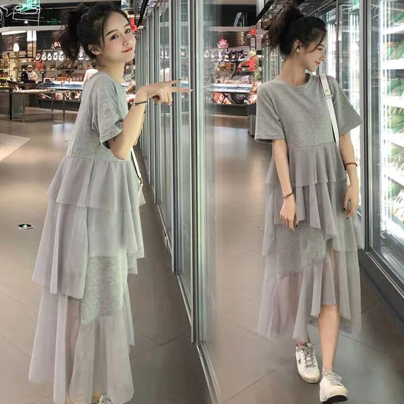 Pregnant Women's Summer Dress 2022 Trendy Maternity Wear Spring and Autumn Style Cool Trendy Mom Personality Summer Skirt Clothing Summer