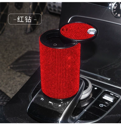 Ashtray with Lid, Multifunctional Car – Car ashtray - ashtray-red-diamond
