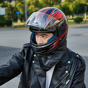 3C Certified Motorcycle Helmet Men's Electric Motorcycle Helmet All-Season Motorcycle Battery Car Winter Anti-Fog Helmet