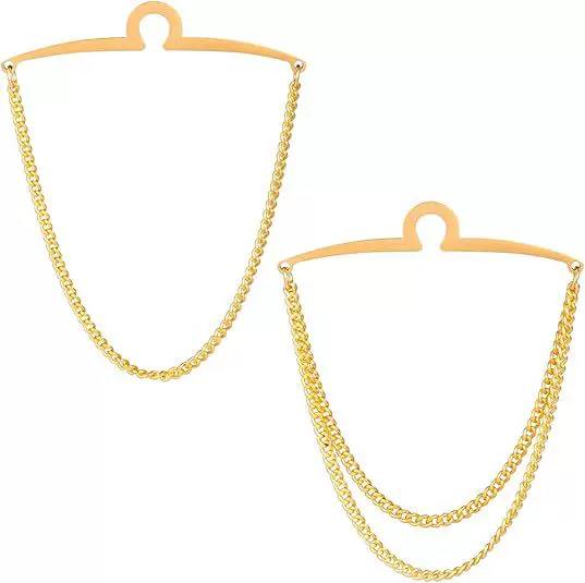 Zhuo Fan JOVAN men's tie chain collar pin tie anti-floating fixed accessories tie chain factory wholesale