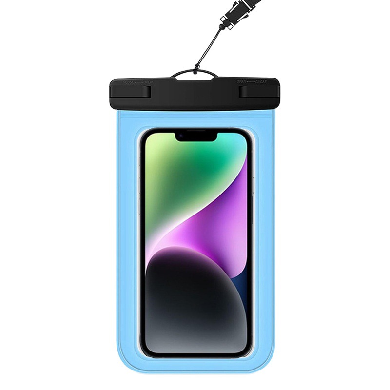 Amazon explosions transparent mobile phone waterproof bag transparent PVC outdoor drifting waterproof bag touch phone waterproof case