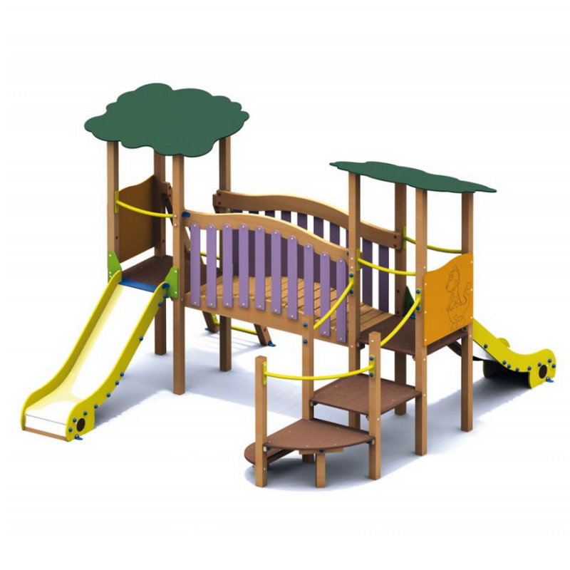 Детский многофункциональный игровой комплекс Little Rascal из африканской груши