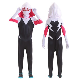Halloween Gwen Spiderman cos jumpsuit tights parallel universe clothes kids adult hero costume