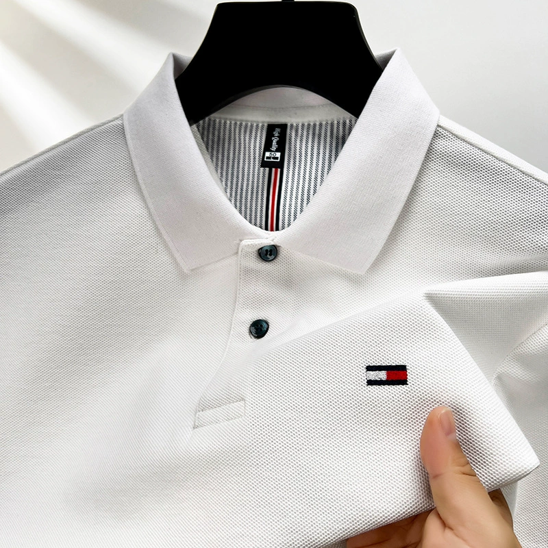 Summer cotton elite short sleeve T-shirt, polo, 100% cotton