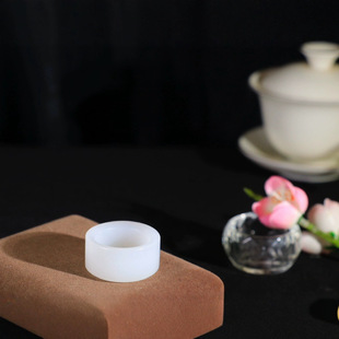 Jin Yutang Xinjiang Hetian Jade (Ancient Rhyme. Lean Finger) Fine White Jade Lean Finger Whole Apparatus Ancient Rhyme Luminous and Elegant