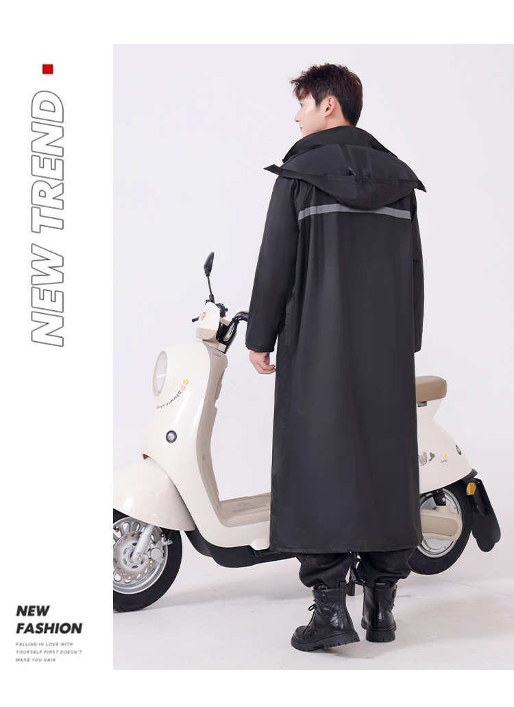 Full-body electric bike raincoat, heavy-duty rain protection