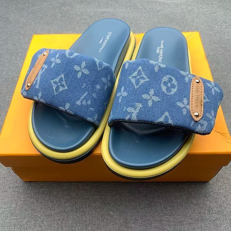 Zapatillas Velcro para mujeres de grosor en línea Zapatillas de muffin de moda para parejas