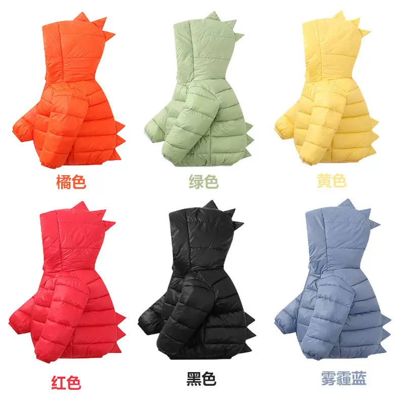 跨境2025秋冬新款卡通款儿童羽绒棉服男女童棉衣短款轻薄外套