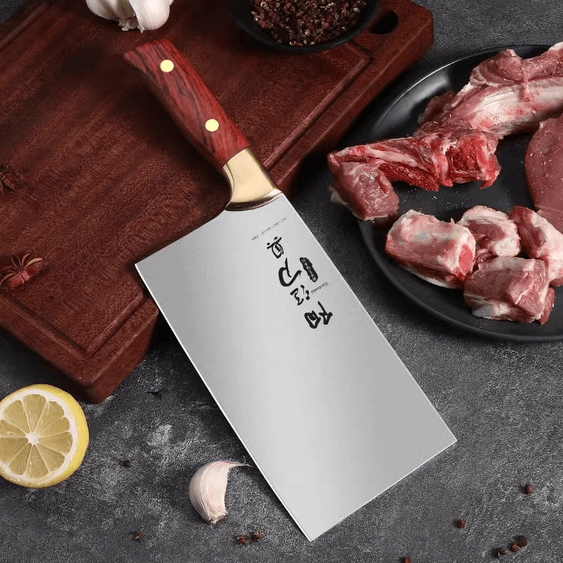 Cuchillo de corte de carne de doble propósito de cocina de acero inoxidable doméstico cuchillo de cocina comercial cuchillo de corte de cuchillo de cocina profesional súper rápido y afilado