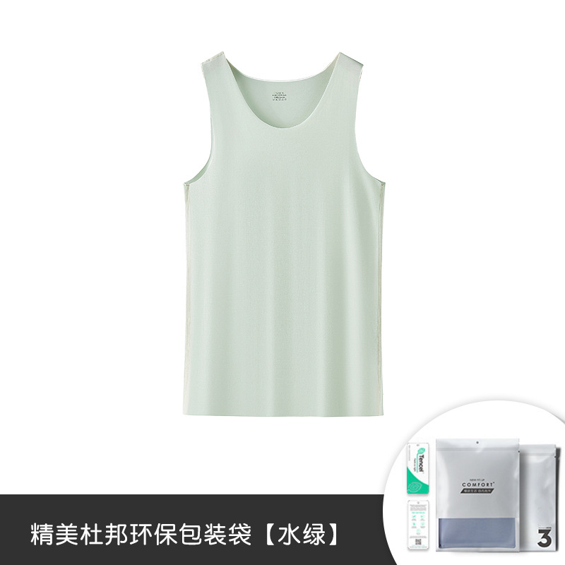 60 modal de doble cara de primavera y verano de los hombres del chaleco de fitness deportes de punto sin fisuras bottoming camiseta sin mangas en stock