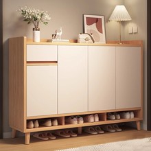 鞋柜家用门口收纳柜一体靠墙玄关柜入户储物柜大容量多层简易鞋架