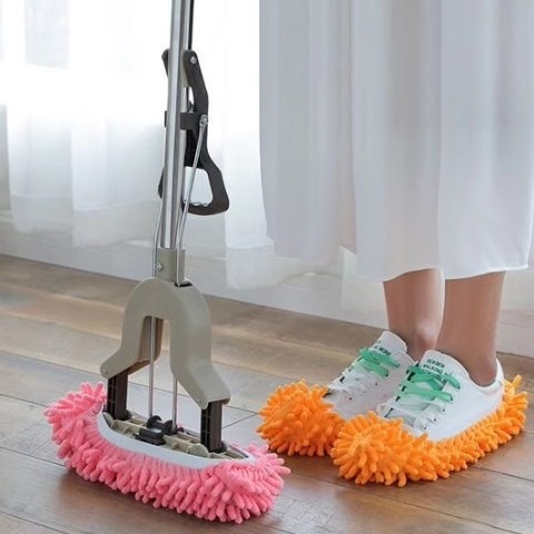 Chenille lazy mop slippers, floor cleaning slippers, removable and washable mop slippers, silent mop slippers, wholesale