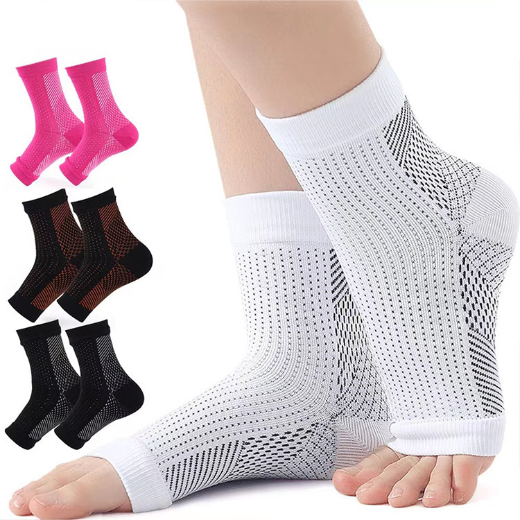 Amazon Cross-Border Ankle Compression Socks Outdoor Fitness Socks Sports Protective Open-Toe Compression Sleeves Compression Socks