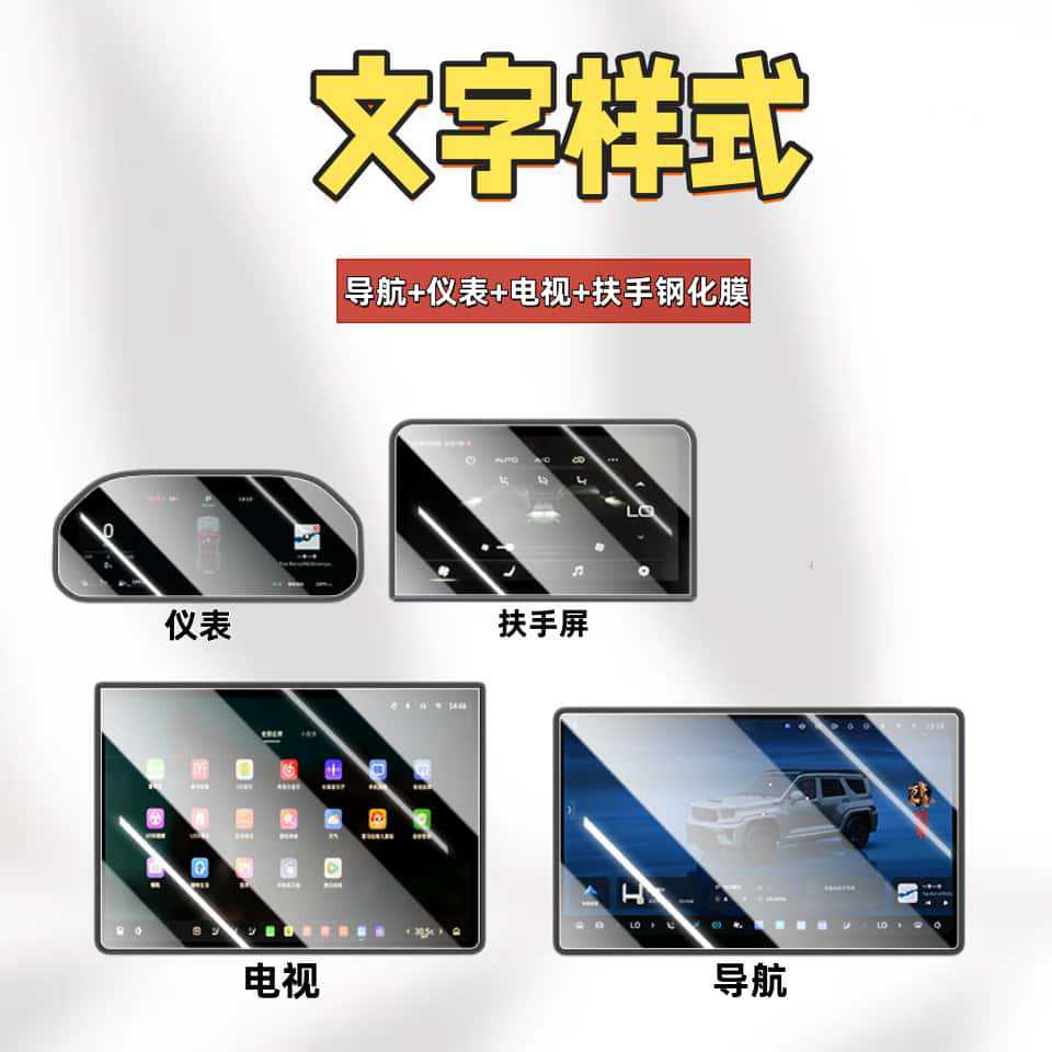 Suitable for 26 Models of Tank 700 New Energy Vehicles Hi4-T/Z Screen Tempered Film Navigation Center Control Screen Instrument Protection Film
