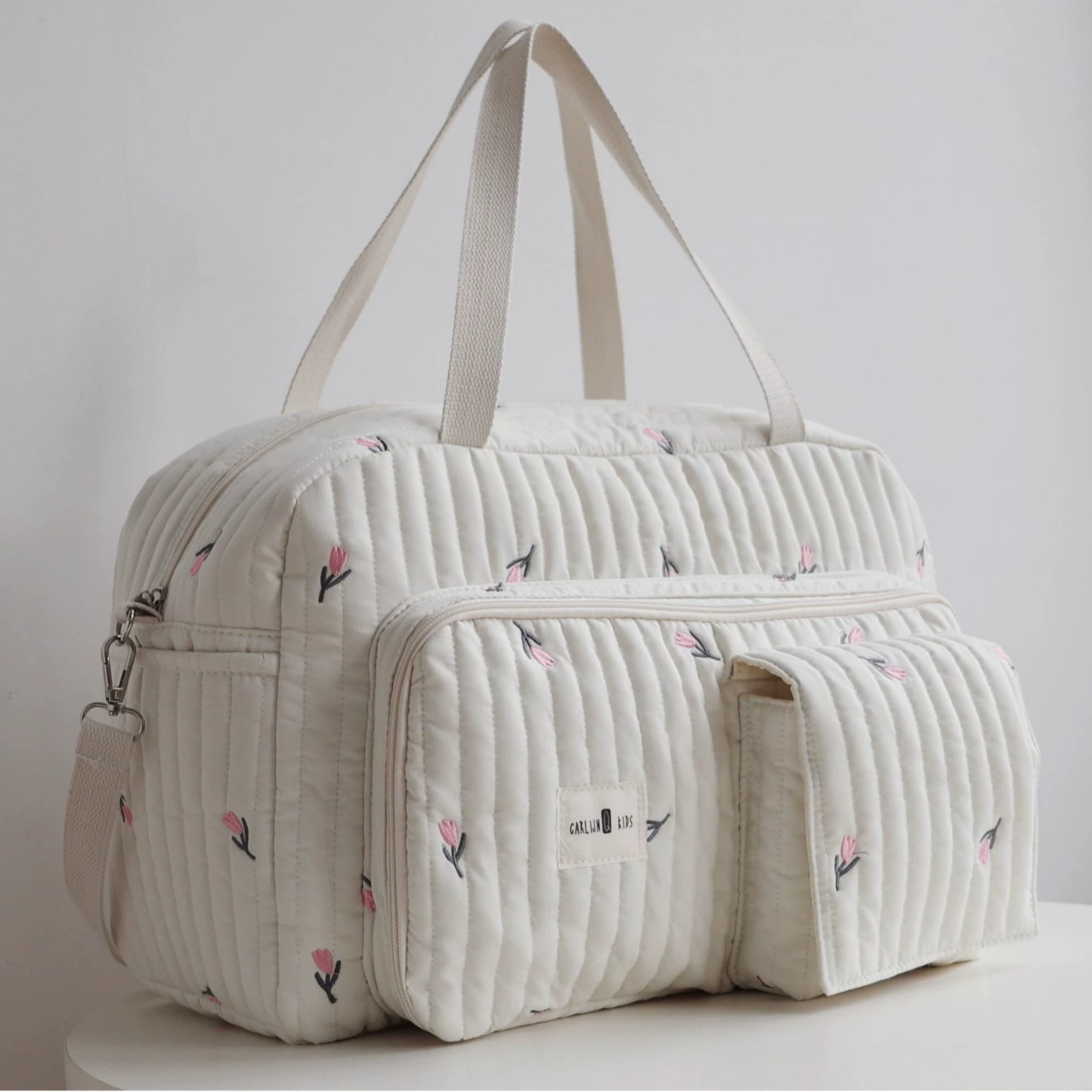 Универсальная дорожная сумка для мамы и малыша, вместительная однорукая сумка, с маленькими медведями