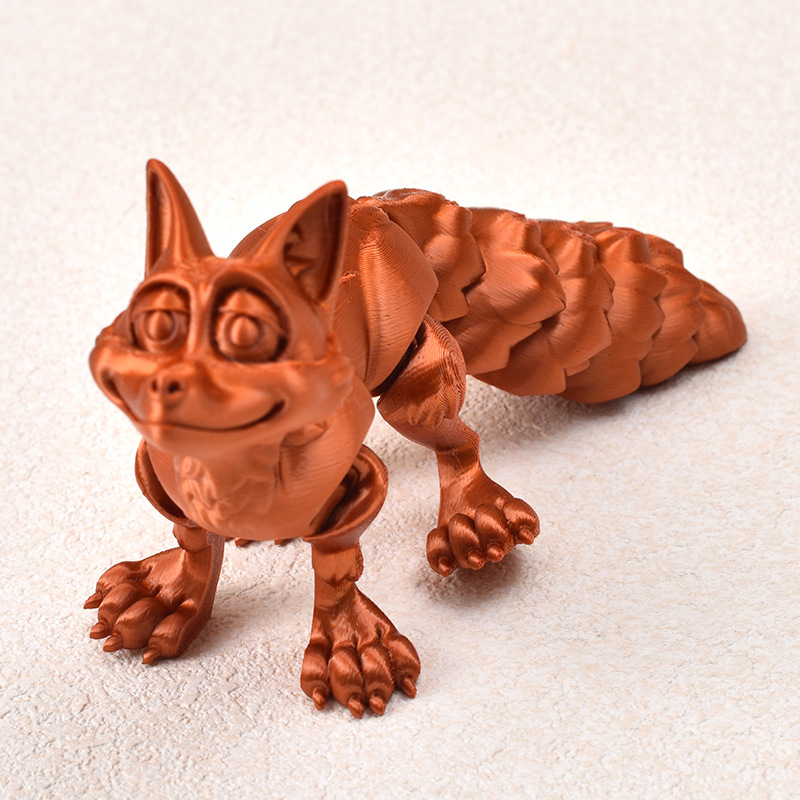 Ventas transfronterizas de juguetes de impresión 3D, animales de impresión 3D, adornos creativos, juguetes de dragón