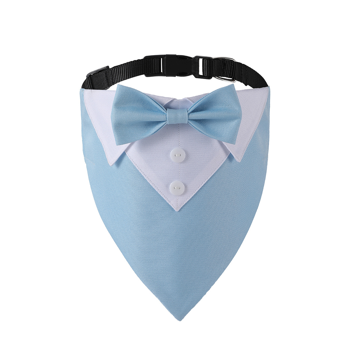 TANPOPO nuevo producto transfronterizo perro grande estilo británico traje de boda collar de perro toalla de saliva para mascotas toalla triangular de perro