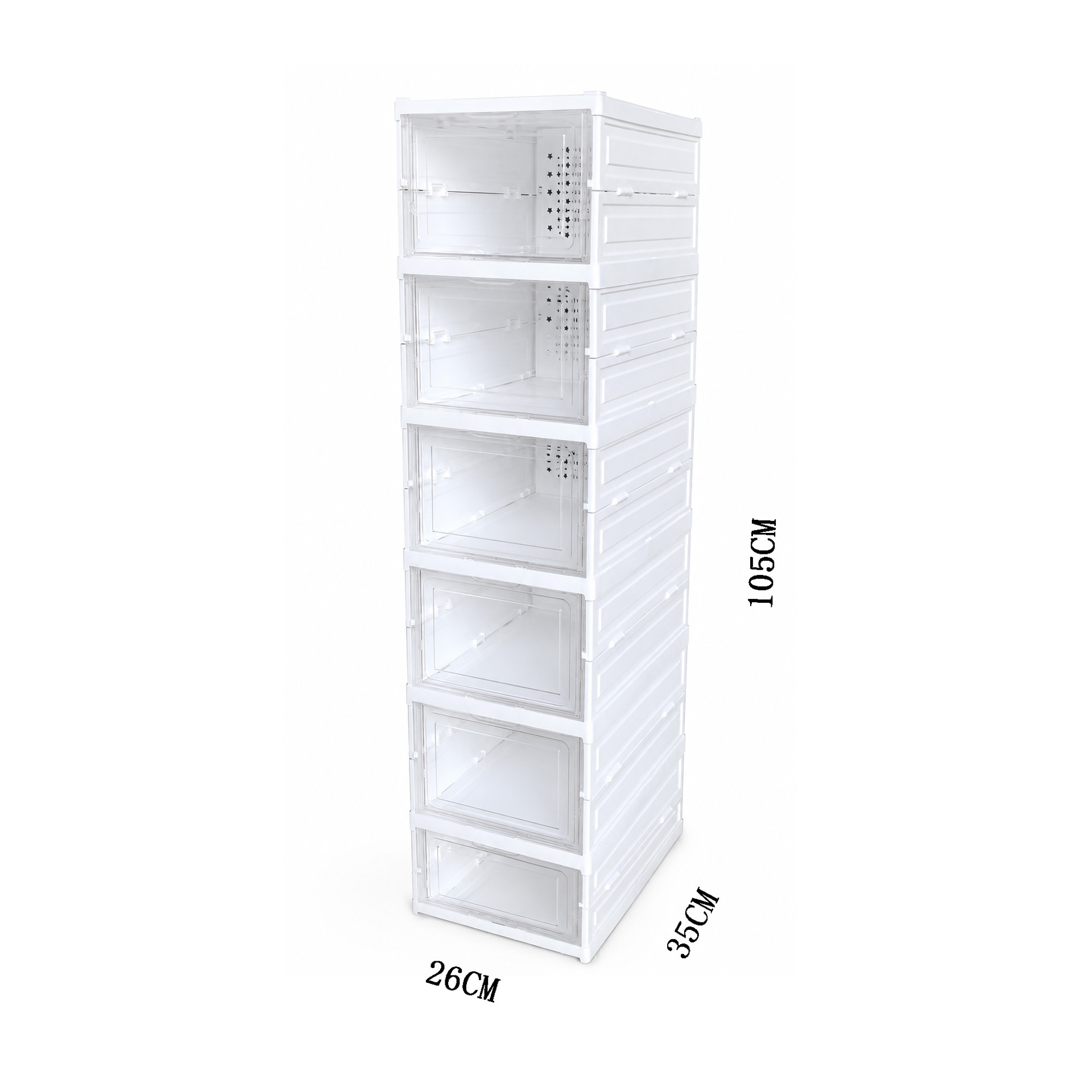 Caja de Zapatos Plegable Transparente de Plástico PP Antipolvo para Salón y Dormitorio