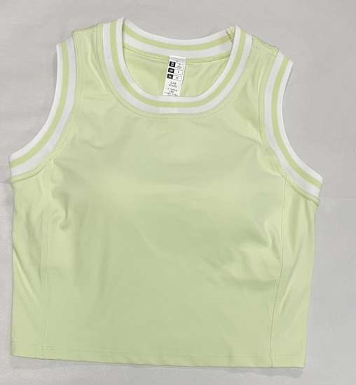 Tennis chaleco deportivo mujer taza de malla rosca retro